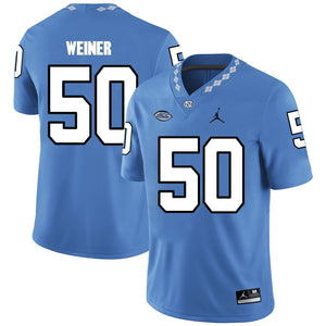 Art Weiner North Carolina Tar Heels Jordan Football Jersey - Light Blue