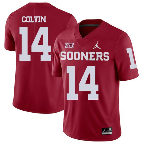 Aaron Colvin Oklahoma Sooners Jordan Football Jersey - Red