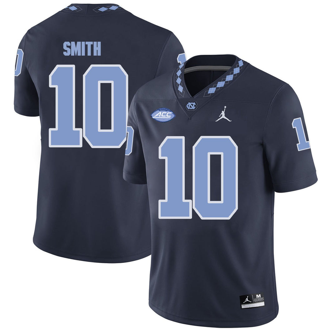 Andre Smith North Carolina Tar Heels Jordan Football Jersey - Navy