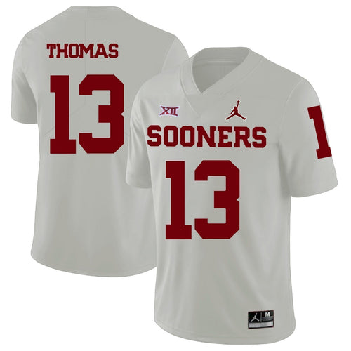 Ahmad Thomas Oklahoma Sooners Jordan Football Jersey - White