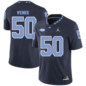 Art Weiner North Carolina Tar Heels Jordan Football Jersey - Navy