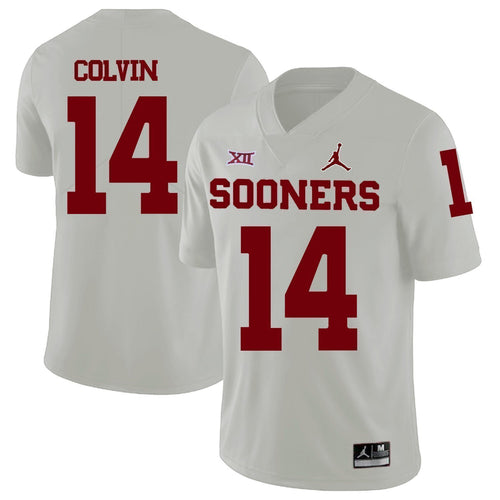 Aaron Colvin Oklahoma Sooners Jordan Football Jersey - White