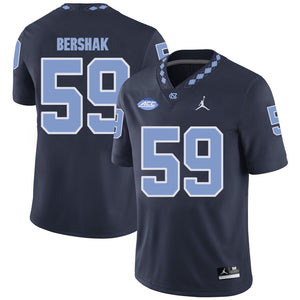 Andy Bershak North Carolina Tar Heels Jordan Football Jersey - Navy