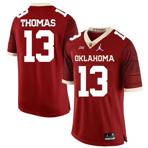 Ahmad Thomas Oklahoma Sooners Jordan Football Jersey - Crimson