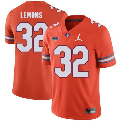 Adarius Lemons Florida Gators Football Jersey - Orange