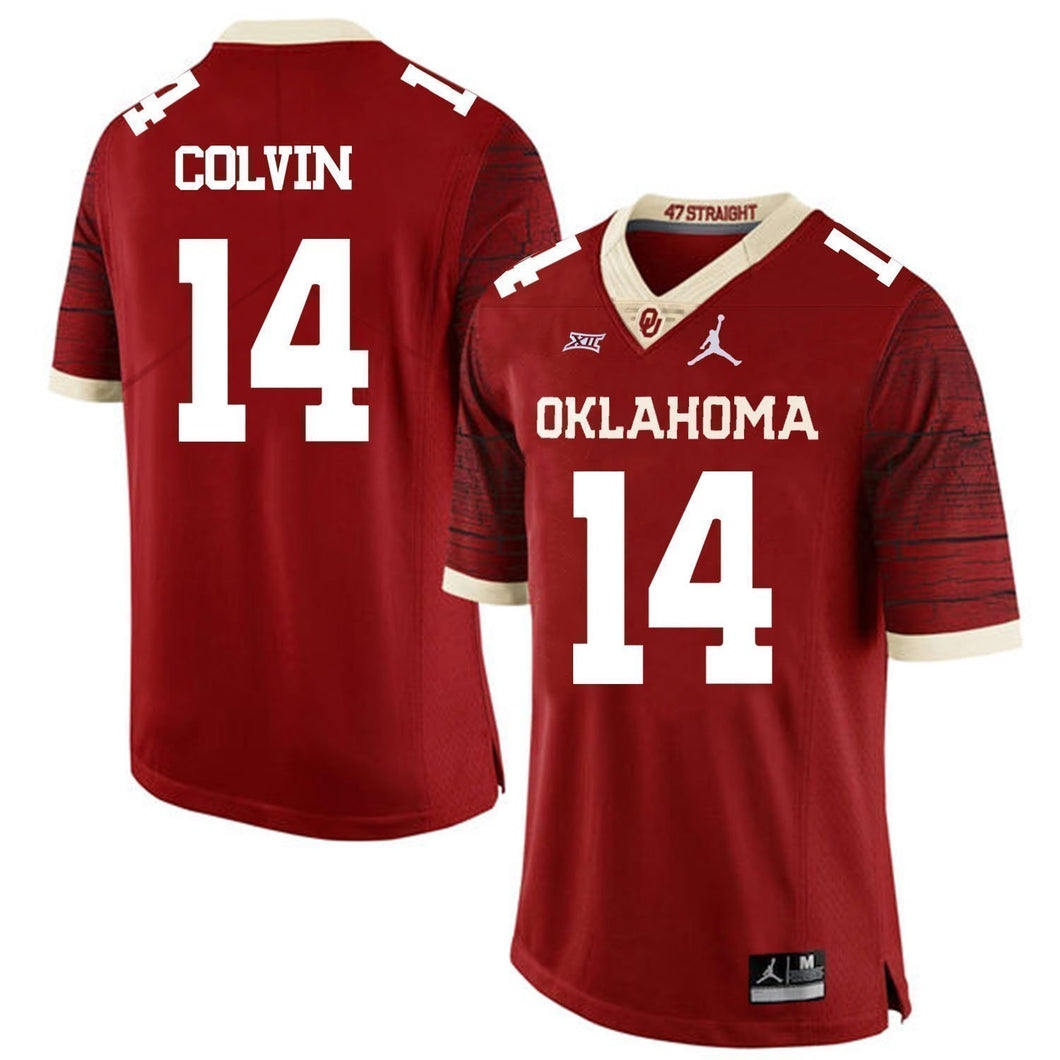 Aaron Colvin Oklahoma Sooners Jordan Football Jersey - Crimson