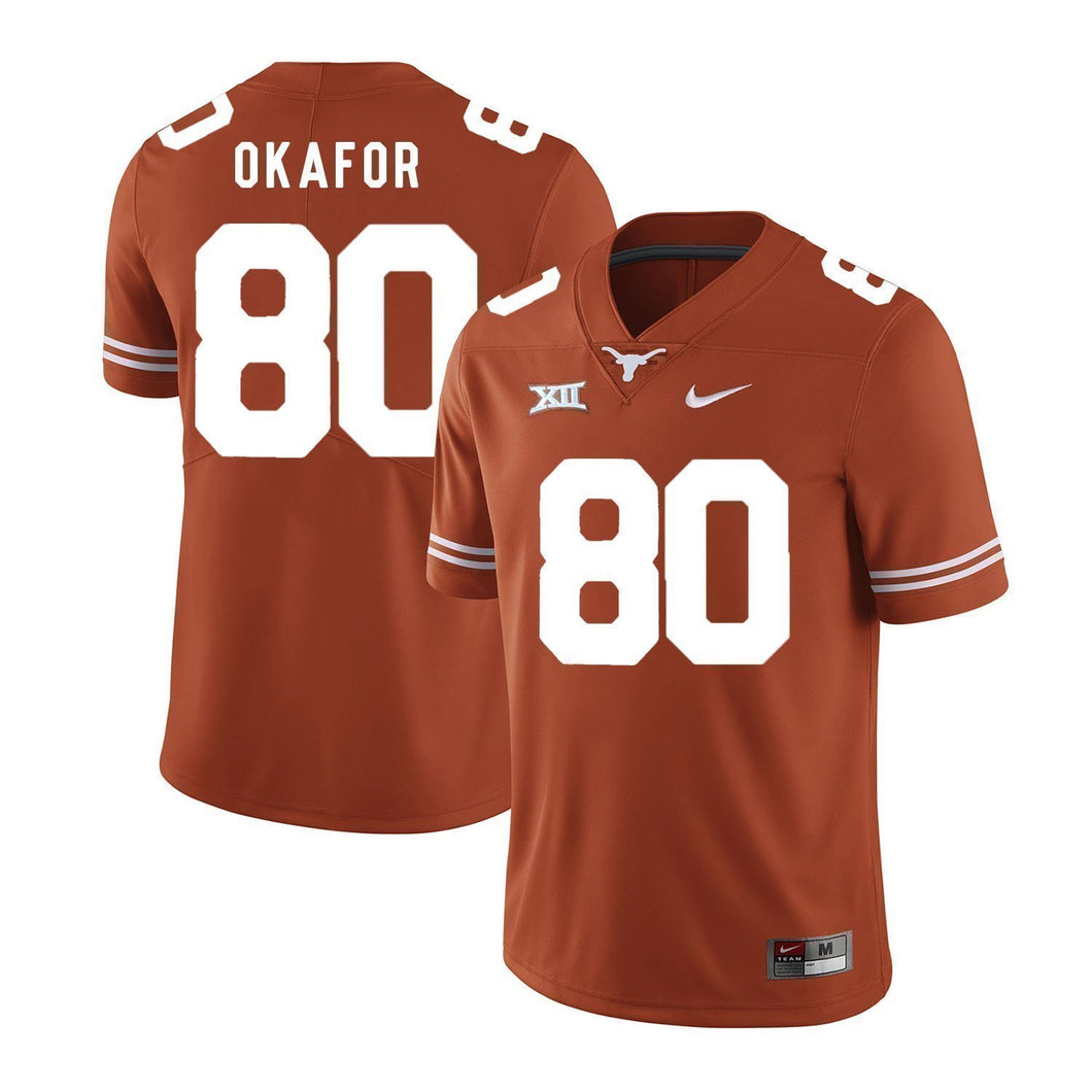 Alex Okafor Texas Longhorns Football Jersey - Orange