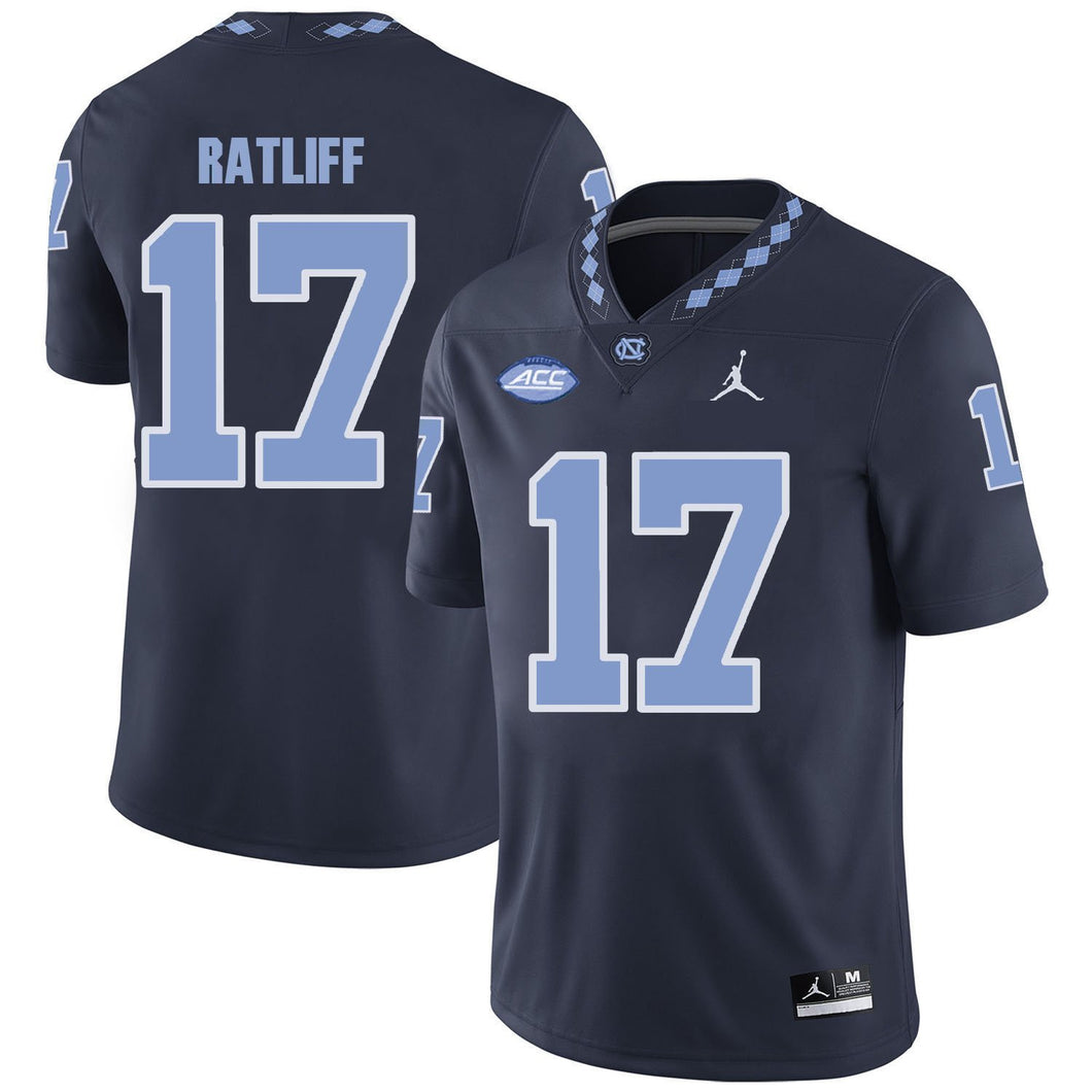 Anthony Ratliff-Williams North Carolina Tar Heels Jordan Football Jersey - Navy