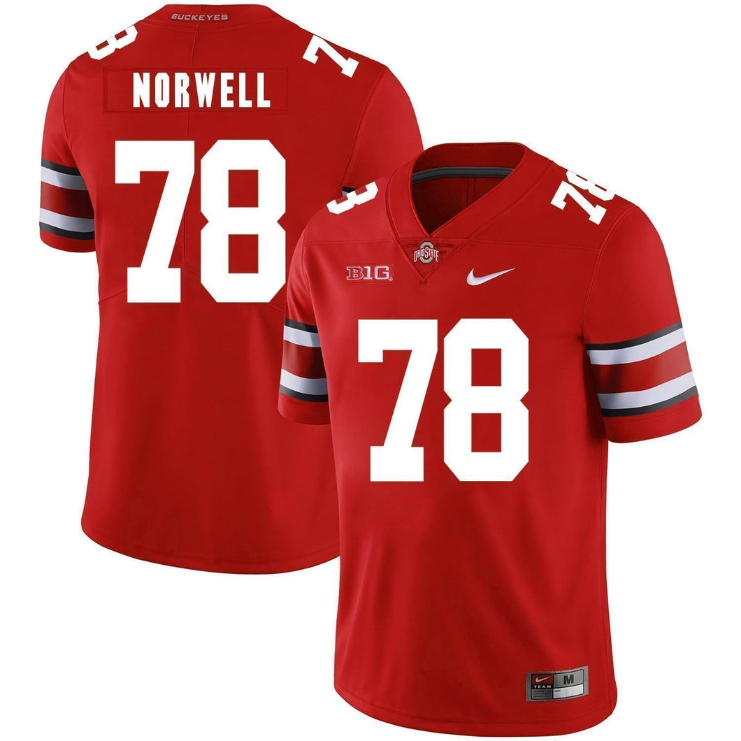 Andrew Norwell Ohio State Buckeyes Football Jersey - Red