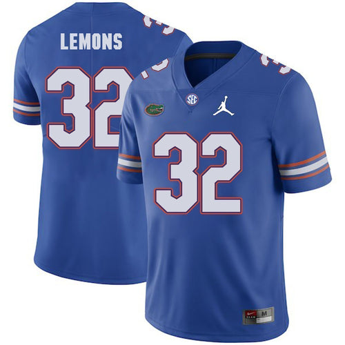 Adarius Lemons Florida Gators Football Jersey - Blue