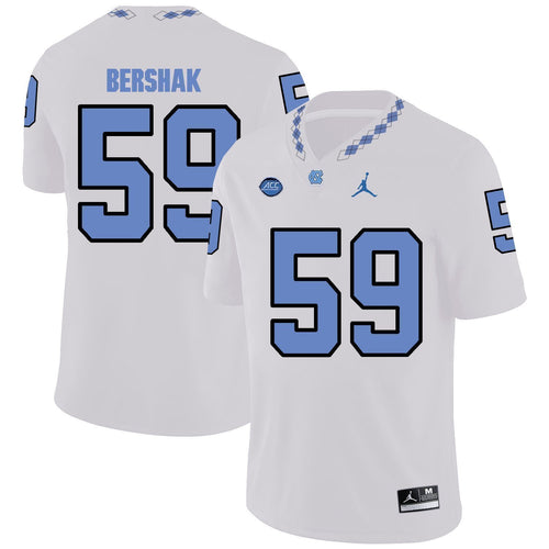 Andy Bershak North Carolina Tar Heels Jordan Football Jersey - White