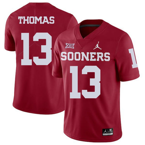 Ahmad Thomas Oklahoma Sooners Jordan Football Jersey - Red