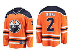 Load image into Gallery viewer, Andrej Sekera Edmonton Oilers Player Swingman Jersey