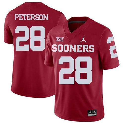 Adrian Peterson Oklahoma Sooners Jordan Football Jersey - Red