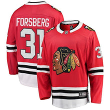 Load image into Gallery viewer, Anton Forsberg Chicago Blackhawks Player Swingman Jersey